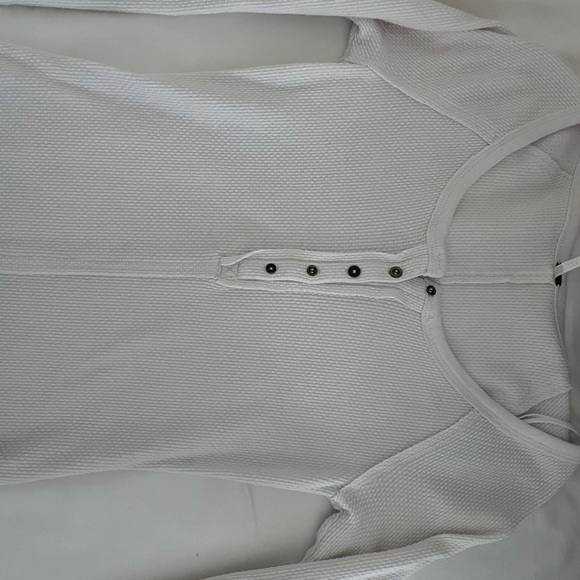 Free People button down top with decorative sleeves - Picture 1 of 2